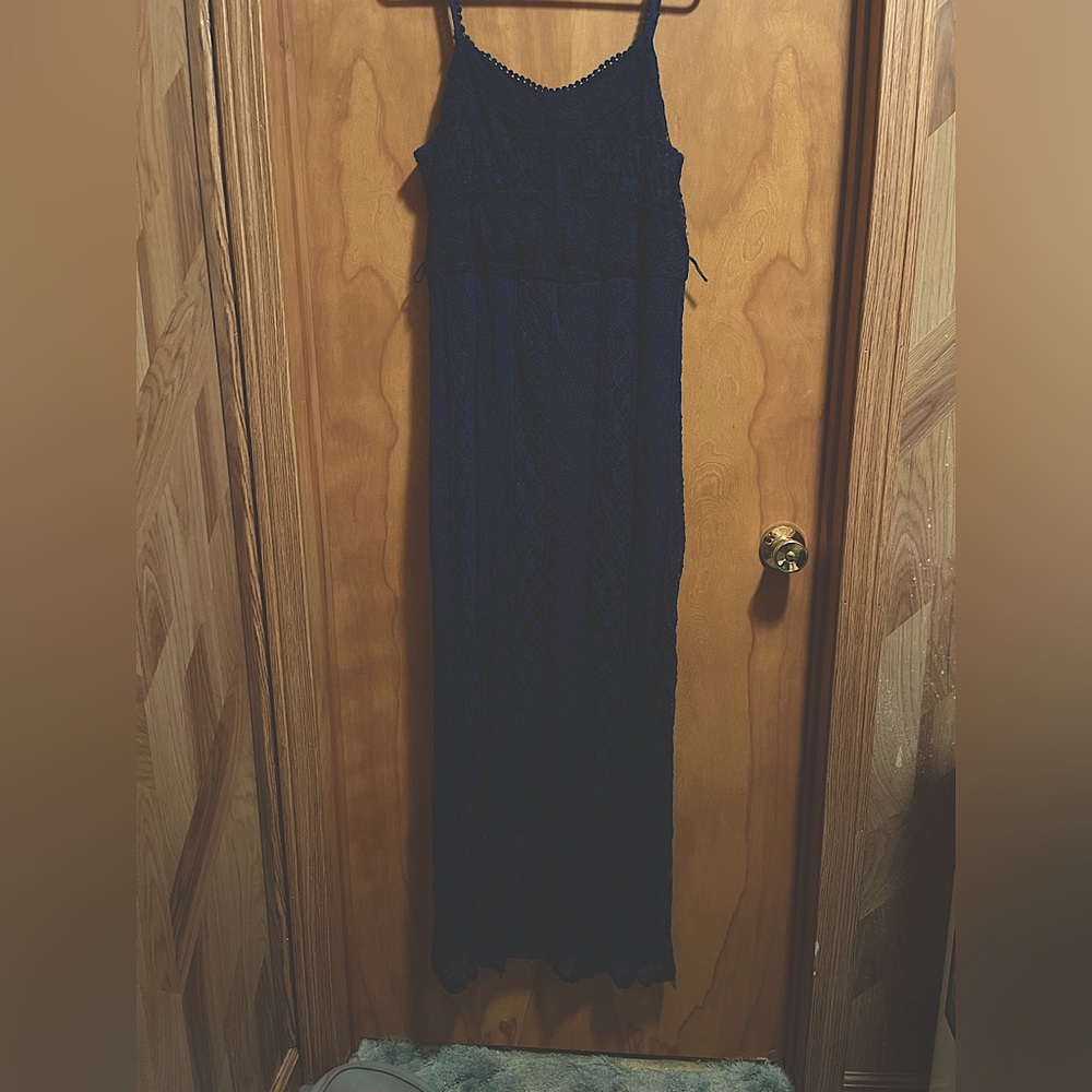 Navy blue long Maurices sun dress. Size XL